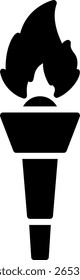 Torch New Creative Icon Design Vector