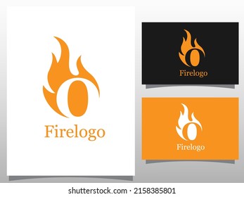 torch O letter logo design template. torch logotype vector unusual letter. Vector design template elements for your application or company.