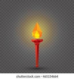Torch on a transparent background