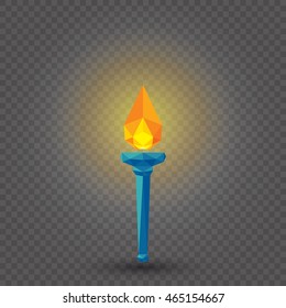 Torch on a transparent background