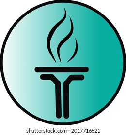 Torch symbol logo for your business.