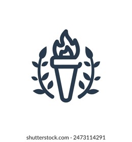Taschenlampe für Turnier Vektorgrafik Icon Illustration
