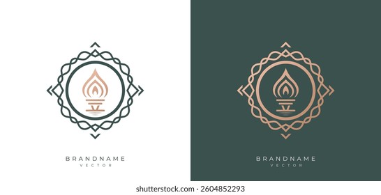 Torch vector design silhouette, luxury trophy cup illustration with flame designs, elegant shapes, olympic torch variations, stylized wings symbols