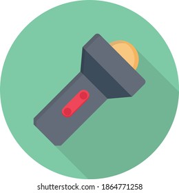 torch vector flat color icon