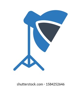 torch vector glyph color icon 