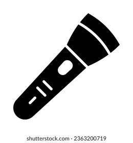 Torch Vector Glyph Icon For Personal And Commercial Use.
