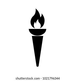 Torch Vector Icon Stock Vector (Royalty Free) 1024206511 | Shutterstock