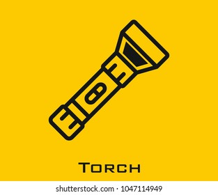 Torch vector icon