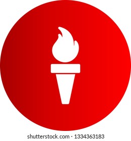 Torch vector icon 