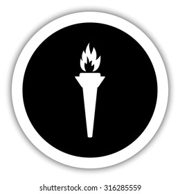 torch  - vector icon