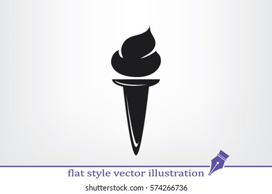 Torch vector icon