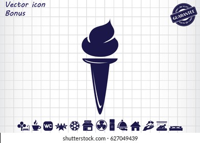 Torch vector icon