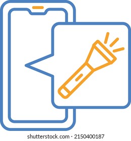 Torch vector icon. Can be used for printing, mobile and web applications.