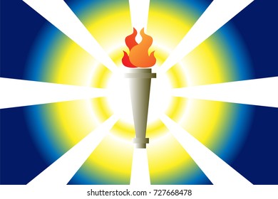 torch  vector icon illustration