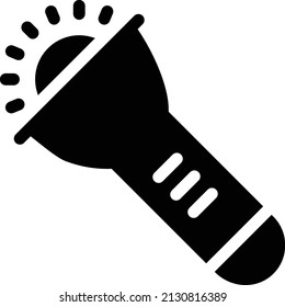 ilustración del vector de antorcha en un fondo transparente. Símbolos de calidad premium. Icono vector glifos para concepto y diseño gráfico.