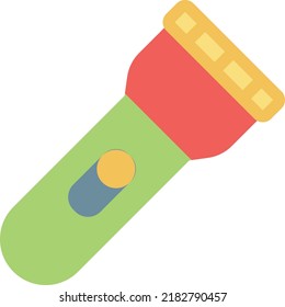 ilustración del vector de antorcha en un fondo transparente. Símbolos de calidad superior. Iconos vectoriales de color de línea para el concepto y el diseño gráfico.