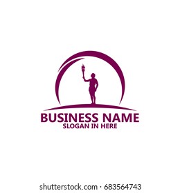 Torchbearer Logo Template Design