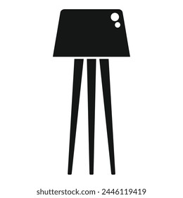 Torcher energy icon simple vector. Electric furniture. Decor floor room