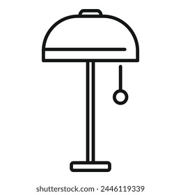 Torcher equipment icon outline vector. Brand element furniture. Element tall