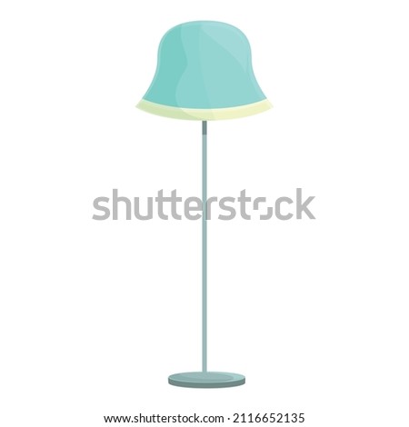 Torchere lamp icon cartoon vector. Interior furniture. Table lampshade