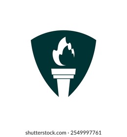 tocha,fogo,símbolo de torneio,competição,educação,tocha de design de logotipo vetorial,espírito,esporte,universidade,campeão