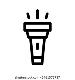 Torchlight Icon Vector Symbol Design Illustration