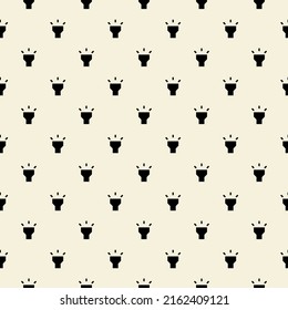 Torchlight Seamless Pattern Flat Design. Vector illustration