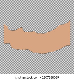 Tore off a piece of colored paper. Vector paper design template. Vector