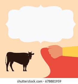 toreador or matador or bullfighter waiting & ready to fight in a typical spanish bullfight vector cartoon isolated on a light flat design background & space for text. hold red piece of cloth or flag