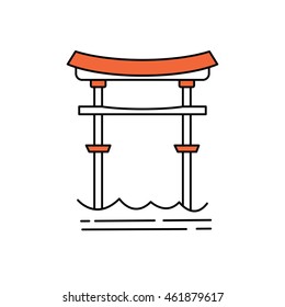 Tori Gate Vector Icon