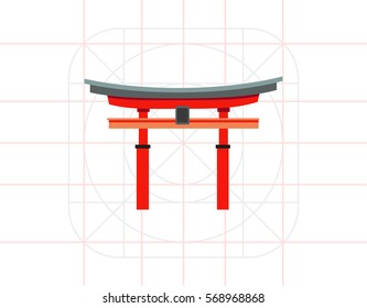 Torii gate icon