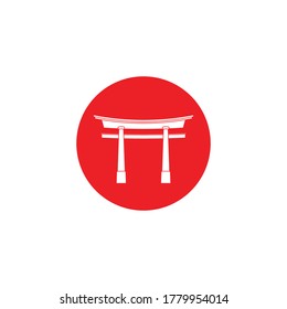Torii Gate Icon. Japan Gate Vector sign ,Torii Gate Vector. editable. vector illustration