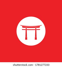 Torii Gate Icon. Japan Gate Vector sign ,Torii Gate Vector. editable. vector illustration