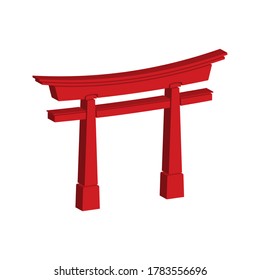 Torii Gate Icon. Japan Gate Vector sign ,Torii Gate Vector. editable. vector illustration
