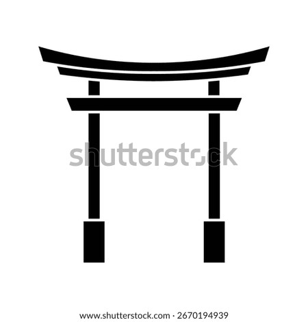 Torii Gate Icon. Japan Gate Vector sign ,Torii Gate Vector. editable. vector illustration.
