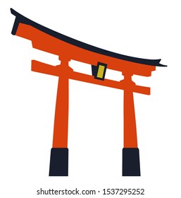 Tori-i gate icon ,gate of shrine