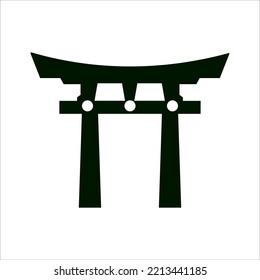 Torii gate icon vector illustration