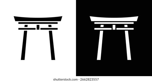 Ícone Torii gate Gráficos escalonáveis por vetor