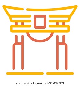 Torii Gate icon for web, app, infographic, etc