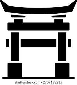 Torii Gate Nuevo Vector de diseño de iconos creativos
