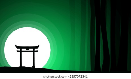 Torii gates background.  japanese torii gate wallpaper. Japanese Gate background. 