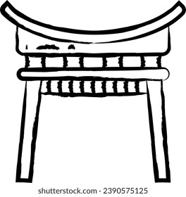 Torii handgezeichnete Vektorgrafiken