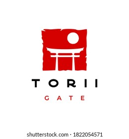 Torii house / torii gate hipster vintage logo design inspiration