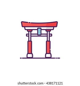 Torii Icon Illustration