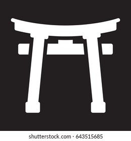 Torii icon, vector illustration