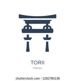 torii icon vector on white background, torii trendy filled icons from Travel collection, torii vector illustration