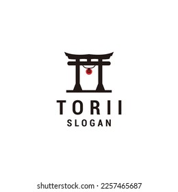 Torii logo design icon vector