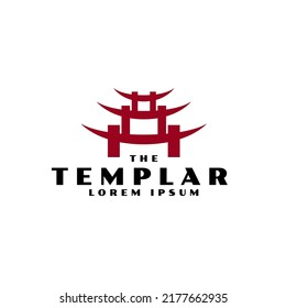 torii logo japanese culture symbol vector illustration design, tori logo design