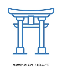 Torii shrine japan gate icon