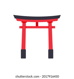 Torii, traditional Japanese gates vector illustration. Best use for Japanese event design.